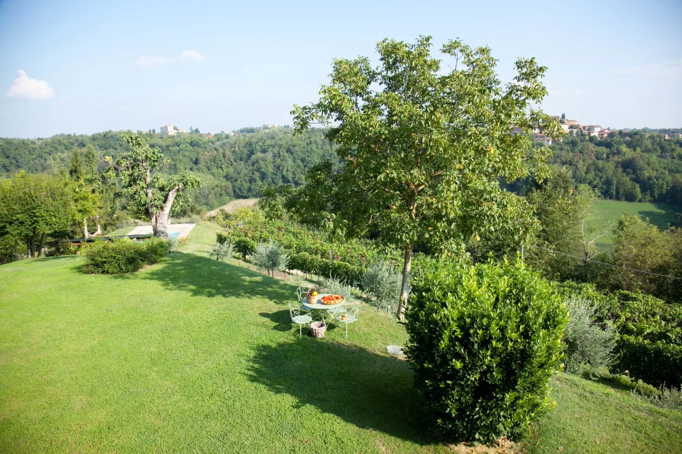 Panoramic view from Bric del Vento over Monferrato